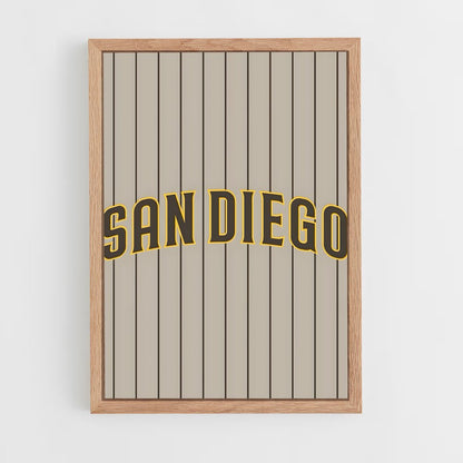 ap-san diego padres-11 cadre Bois clair
