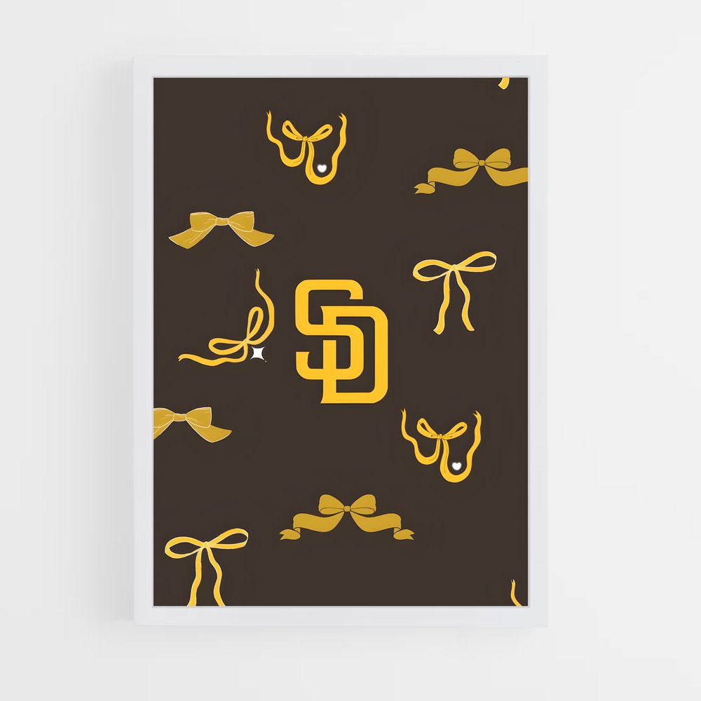 ap-san diego padres-5 cadre Blanc