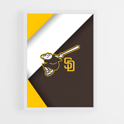 ap-san diego padres-7 cadre Blanc