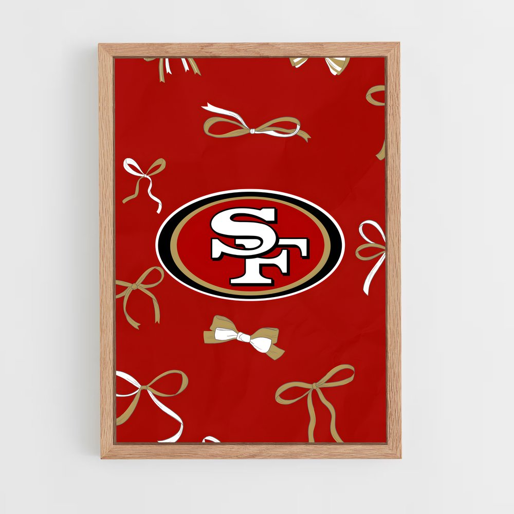 ap-san francisco 49ers-10 cadre Bois clair
