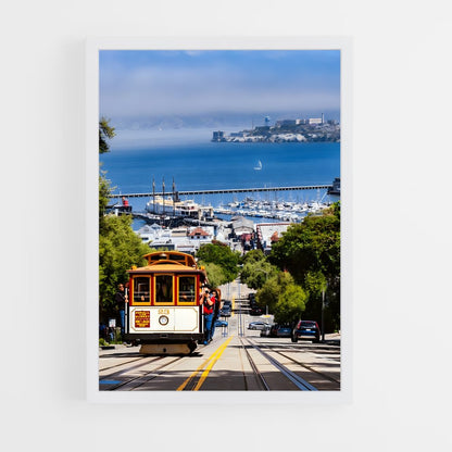 ap-san francisco cable car-1 cadre Blanc