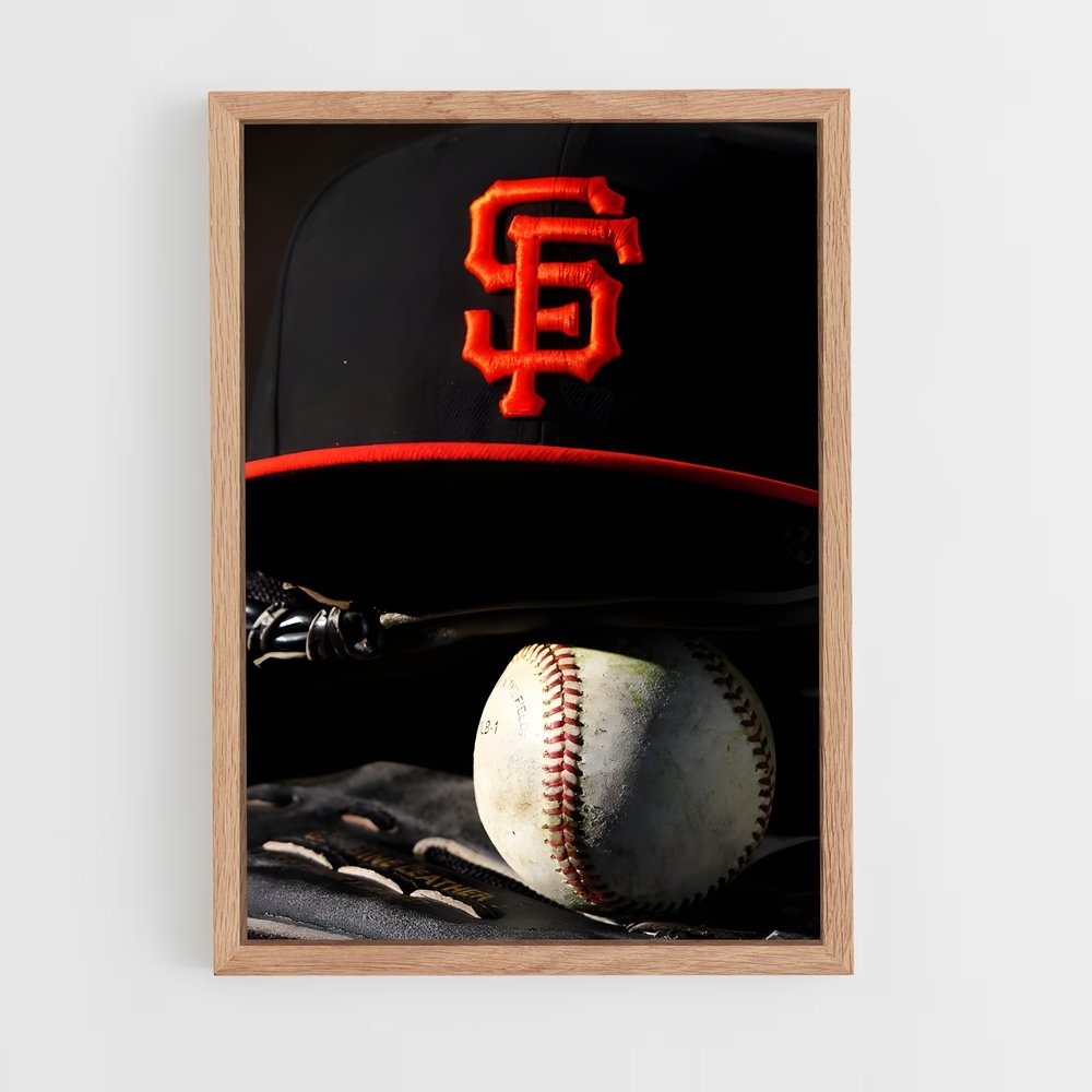 ap-san francisco giants-1 cadre Bois clair