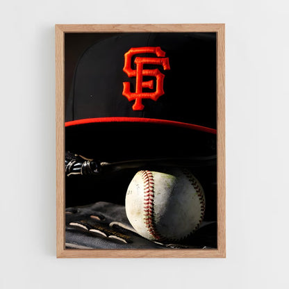 ap-san francisco giants-1 cadre Bois clair