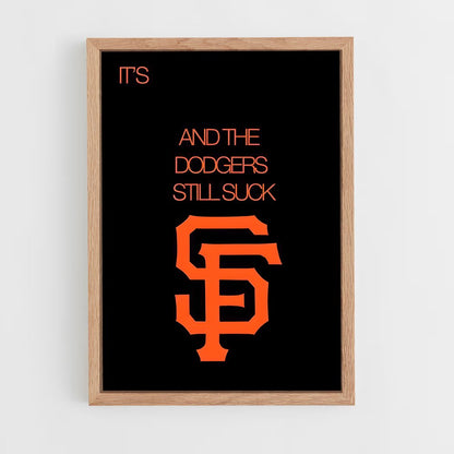 ap-san francisco giants-5 cadre Bois clair