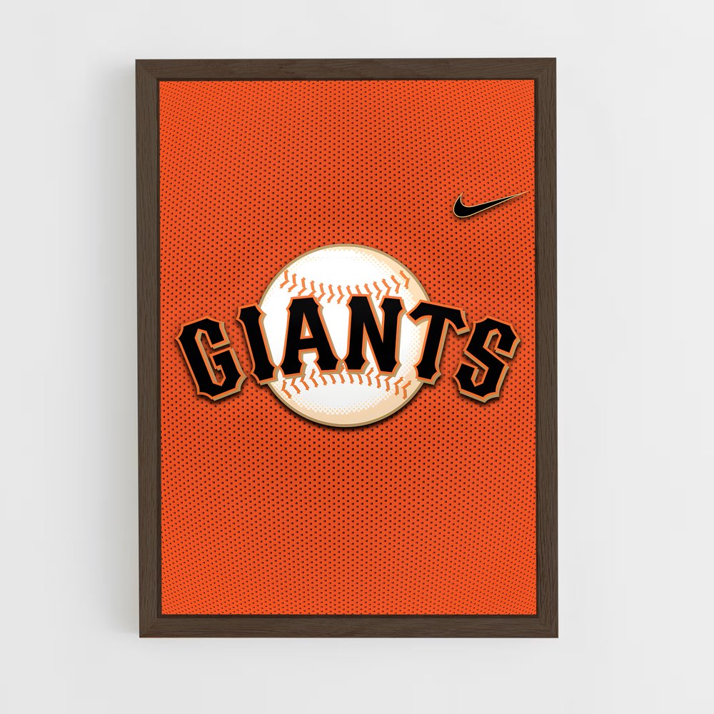 ap-san francisco giants-7 cadre Bois foncé