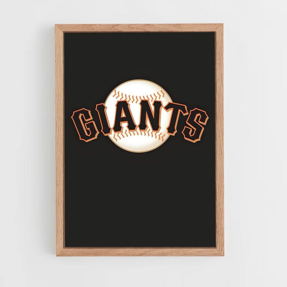 ap-san francisco giants-8 cadre Bois clair