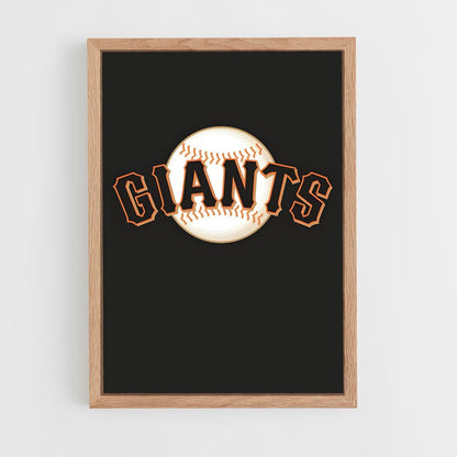 ap-san francisco giants-8 cadre Bois clair