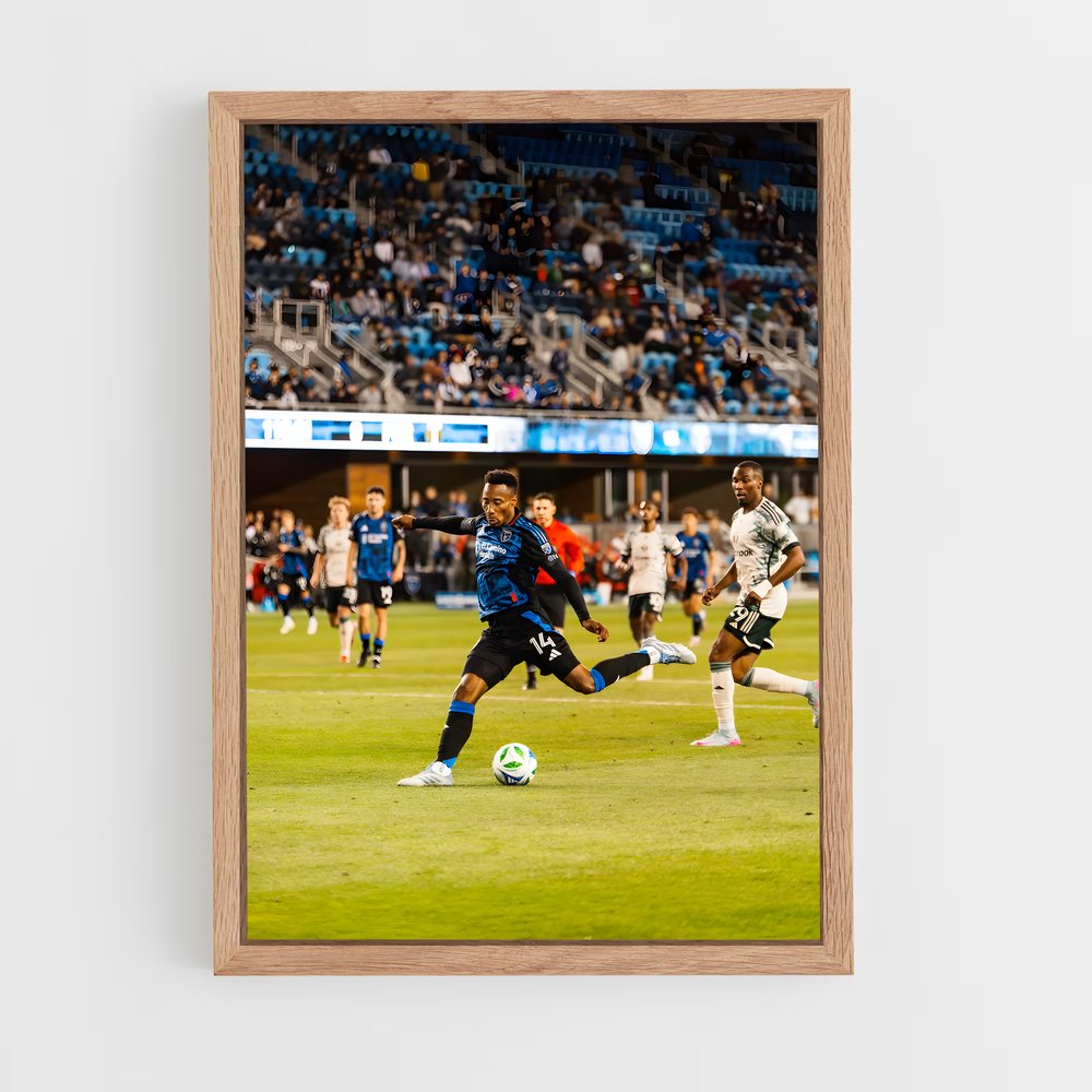 ap-san jose earthquakes-2 cadre Bois clair