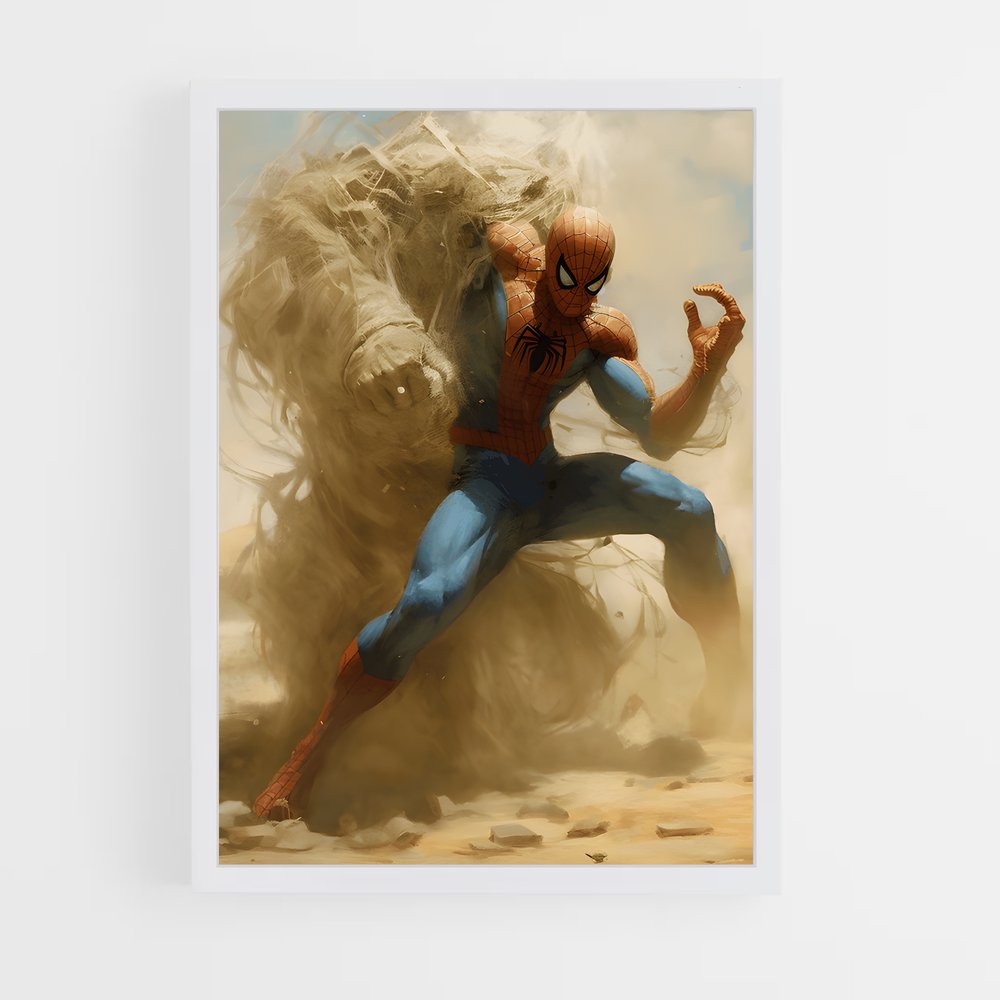 ap-sandman spider-man-7 cadre Blanc