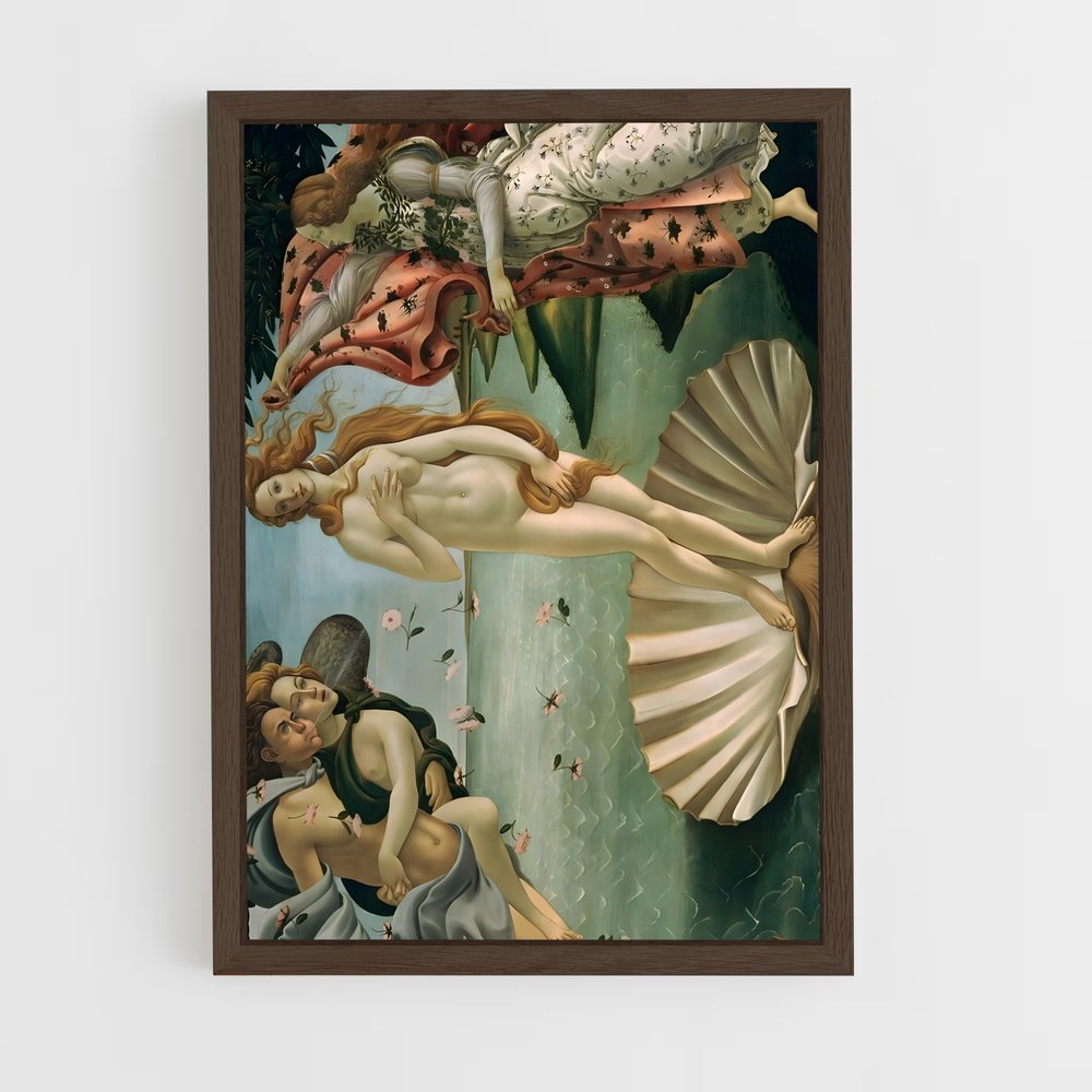 ap-sandro botticelli-1 cadre Bois foncé