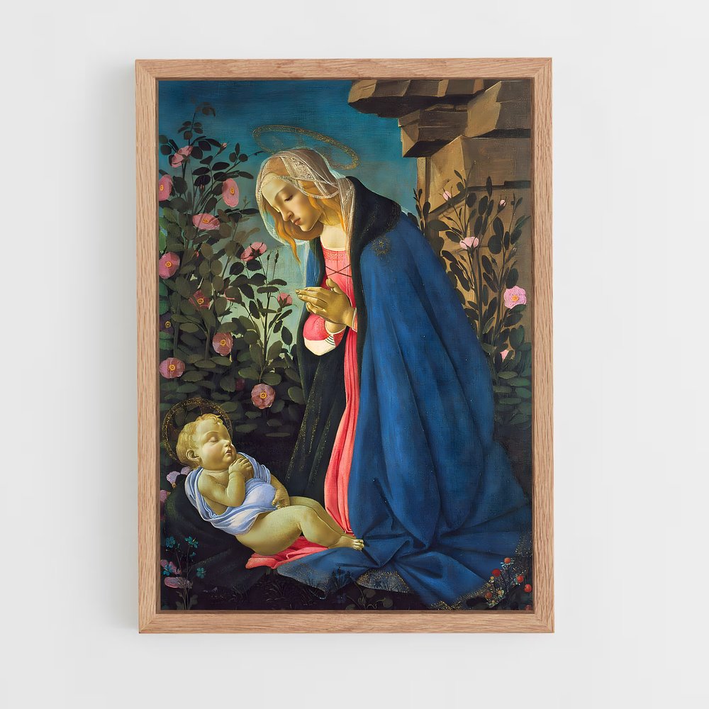 ap-sandro botticelli-2 cadre Bois clair