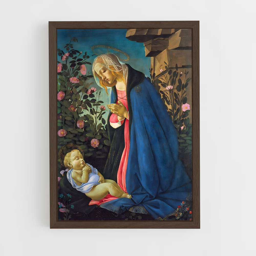 ap-sandro botticelli-2 cadre Bois foncé