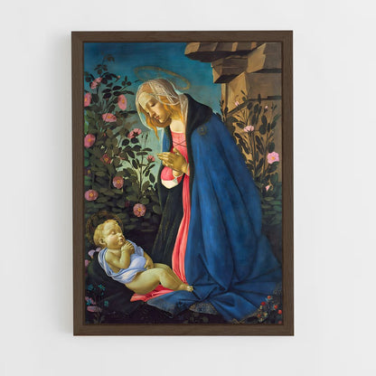 ap-sandro botticelli-2 cadre Bois foncé