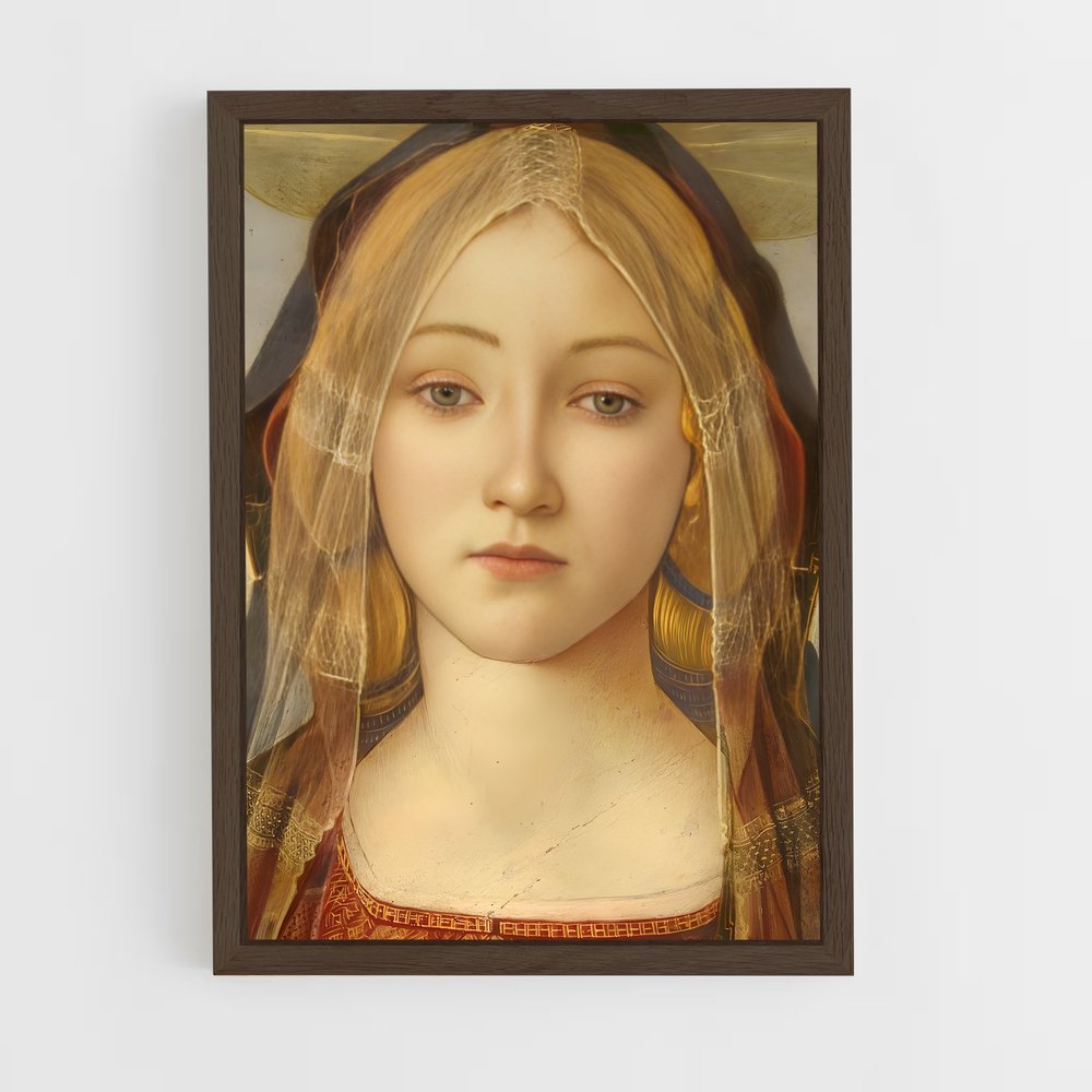 ap-sandro botticelli-3 cadre Bois foncé
