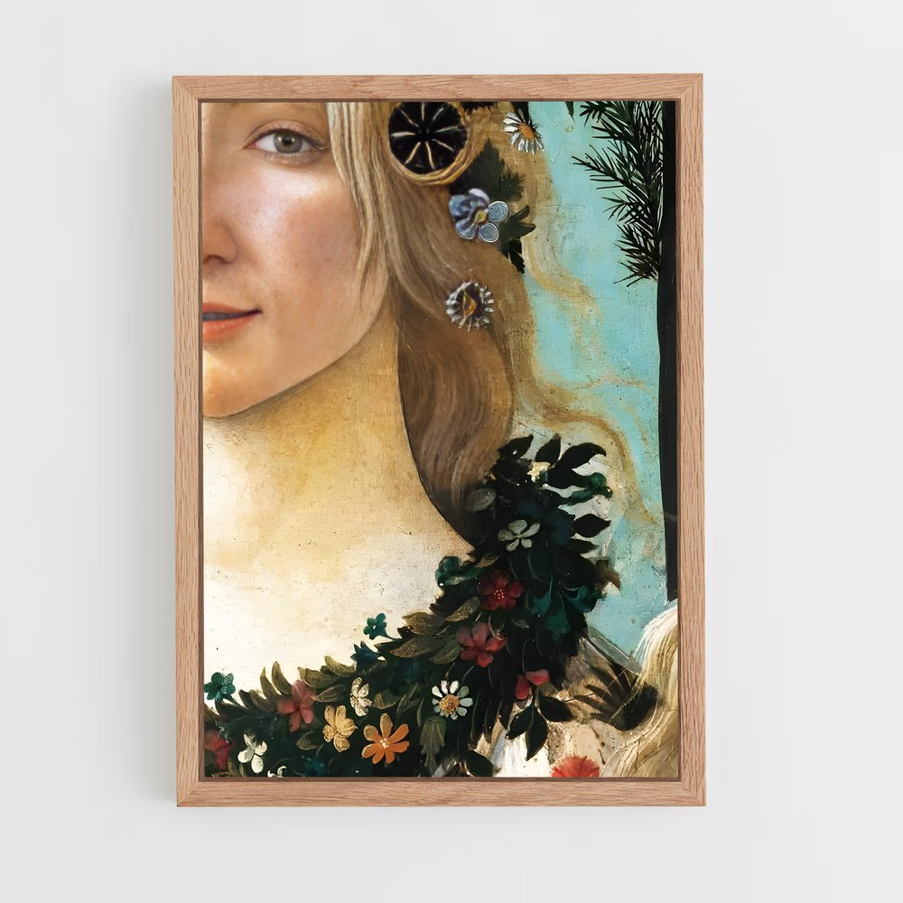 ap-sandro botticelli-4 cadre Bois clair