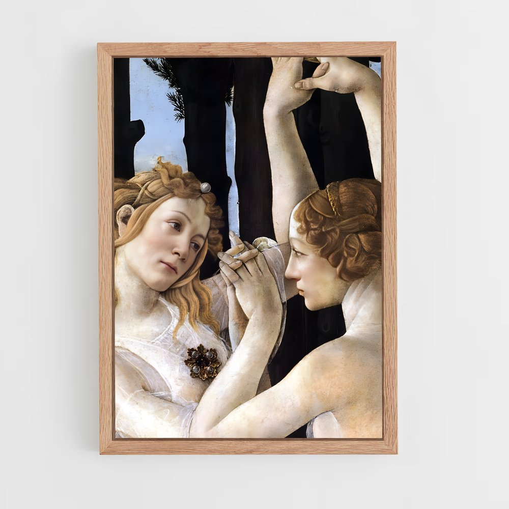 ap-sandro botticelli-5 cadre Bois clair