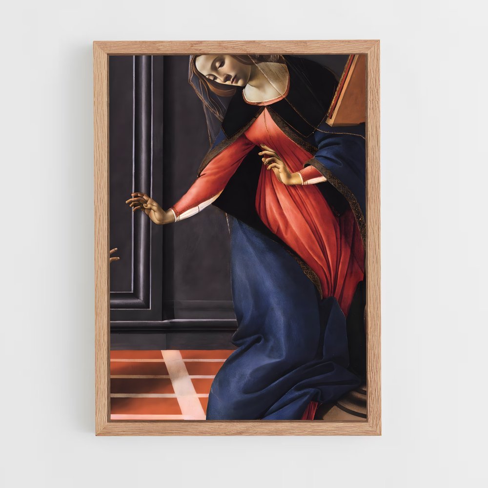 ap-sandro botticelli-6 cadre Bois clair