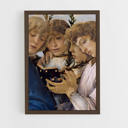 ap-sandro botticelli-7 cadre Bois foncé