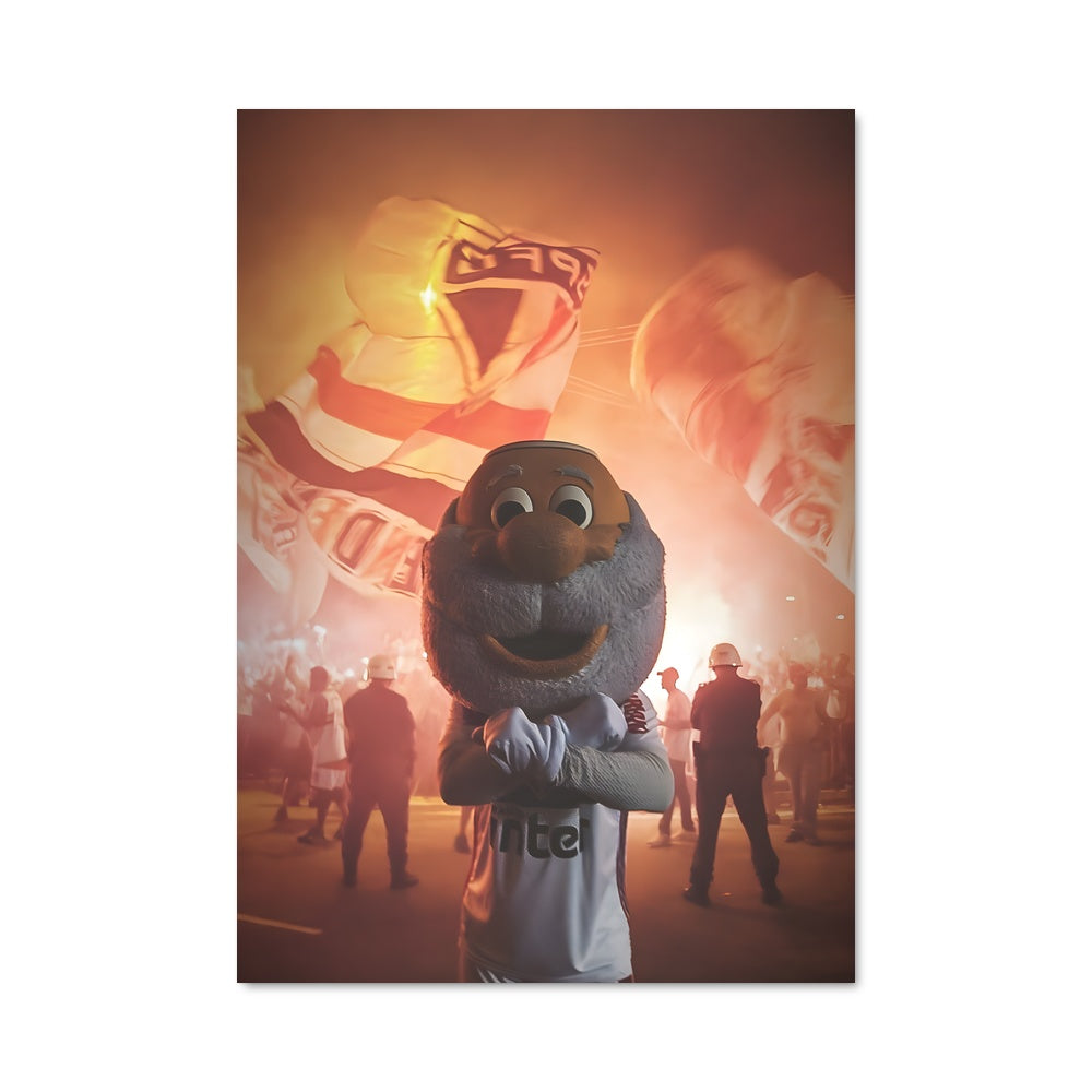Poster Mascotte en Célébration