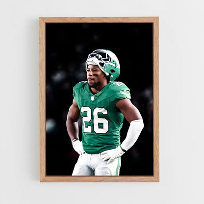 ap-saquon barkley-4 cadre Bois clair