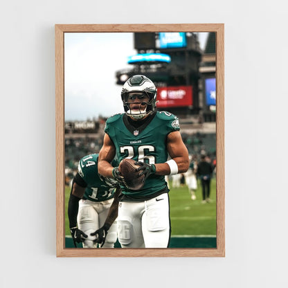 ap-saquon barkley-6 cadre Bois clair