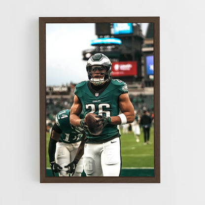 ap-saquon barkley-6 cadre Bois foncé