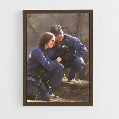 ap-sara sidle-7 cadre Bois foncé