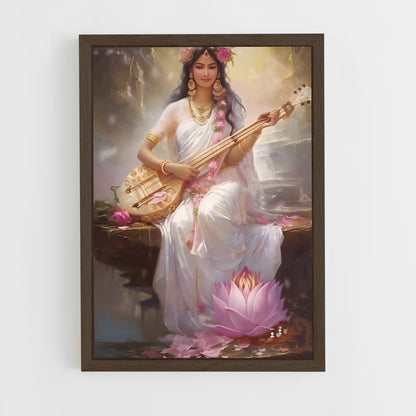 ap-saraswati-17 cadre Bois foncé