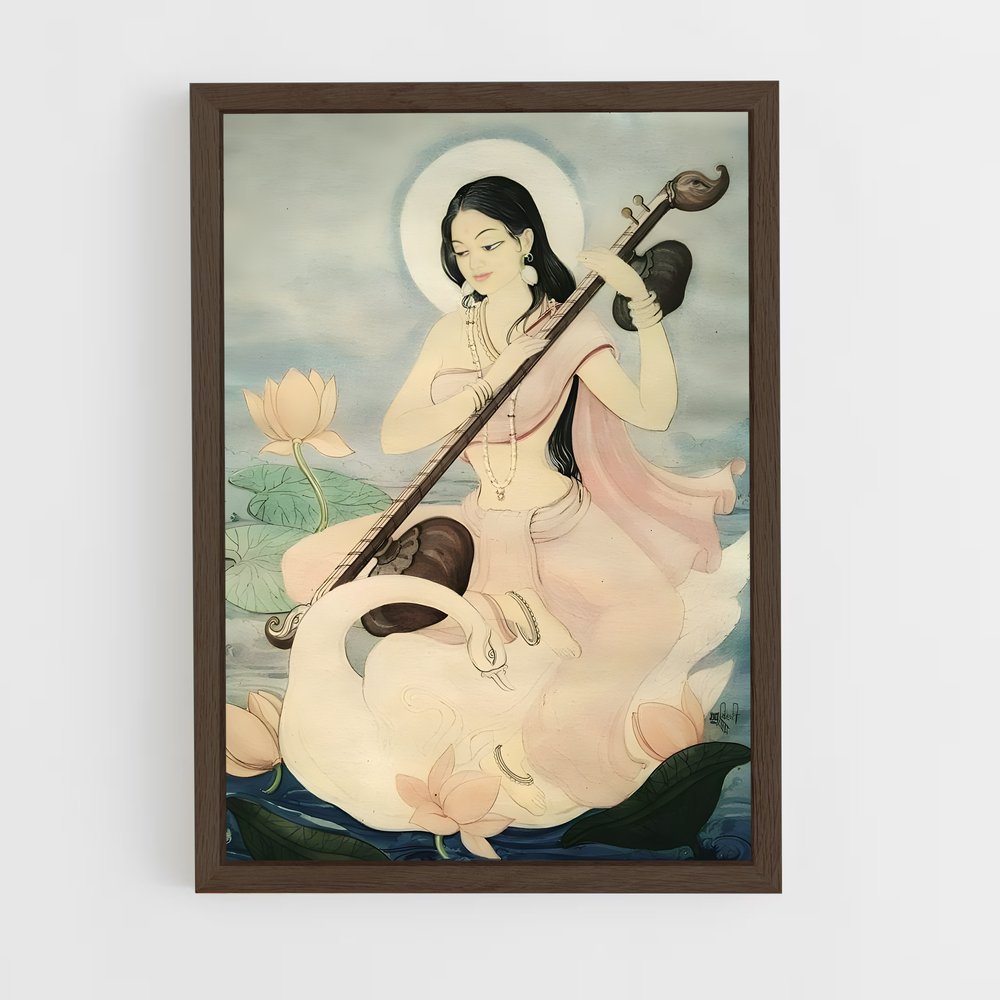 ap-saraswati-2 cadre Bois foncé