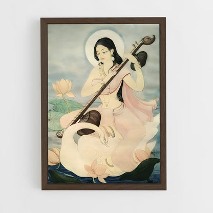 ap-saraswati-2 cadre Bois foncé