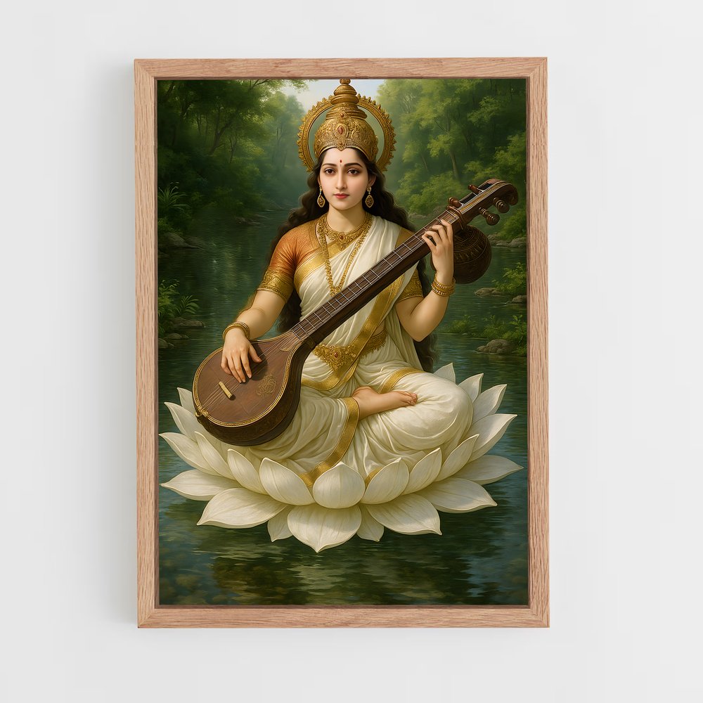 ap-saraswati-4 cadre Bois clair