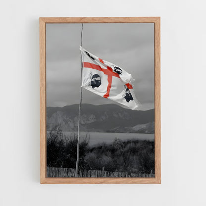 ap-sardinia flag-2 cadre Bois clair