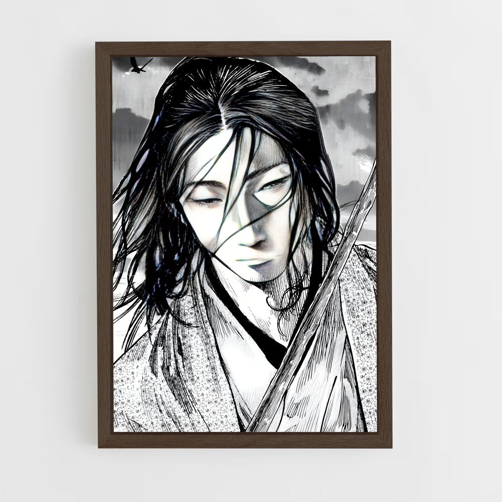 ap-sasaki kojiro-2 cadre Bois foncé