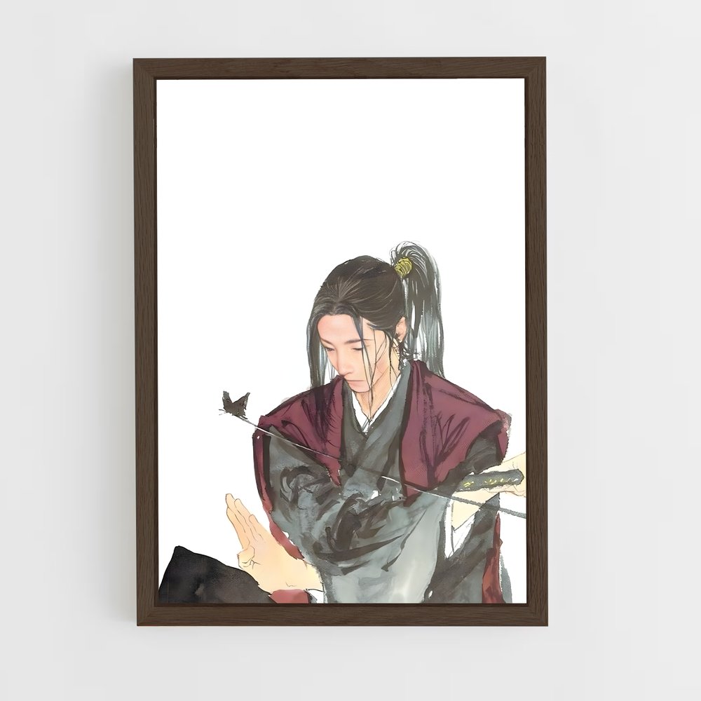 ap-sasaki kojiro-4 cadre Bois foncé