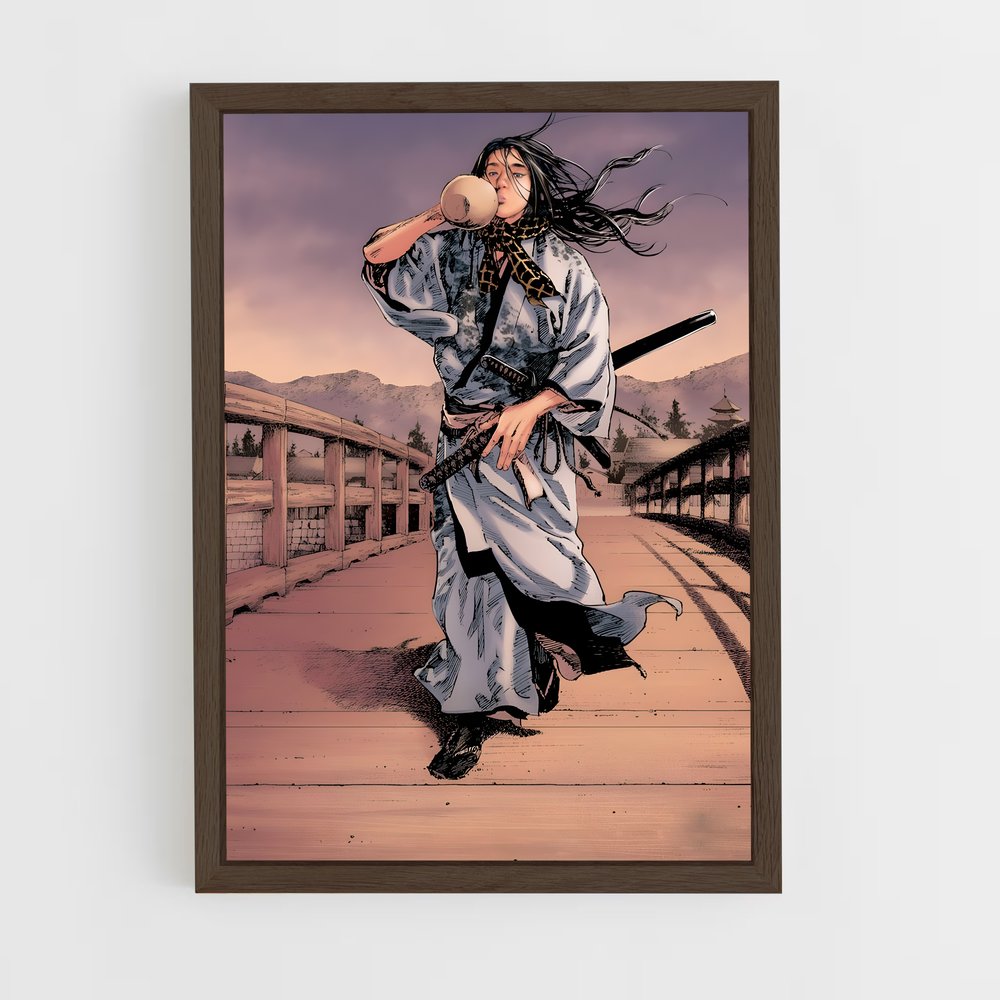 ap-sasaki kojiro-5 cadre Bois foncé