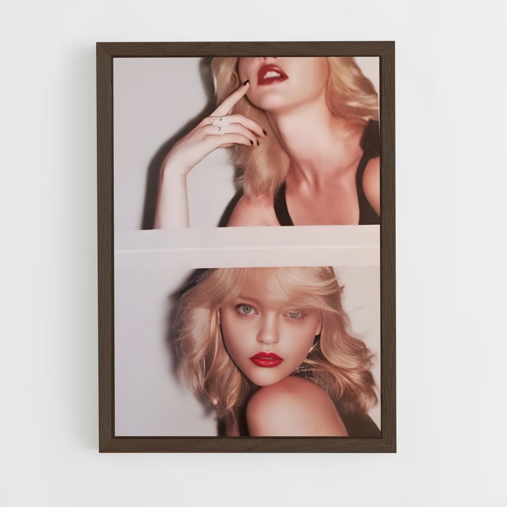 ap-sasha pivovarova-9 cadre Bois foncé