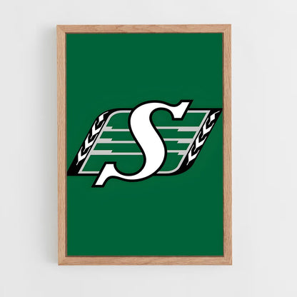 ap-saskatchewan roughriders-5 cadre Bois clair