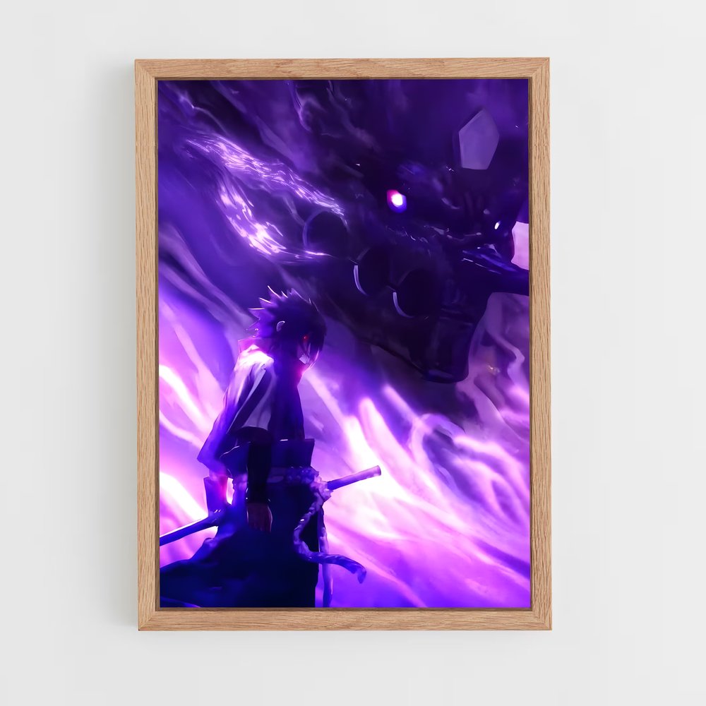 ap-sasuke uchiha-1 cadre Bois clair
