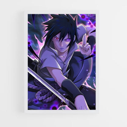 ap-sasuke uchiha-3 cadre Blanc