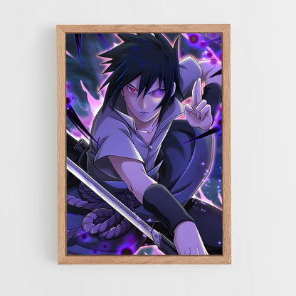 ap-sasuke uchiha-3 cadre Bois clair