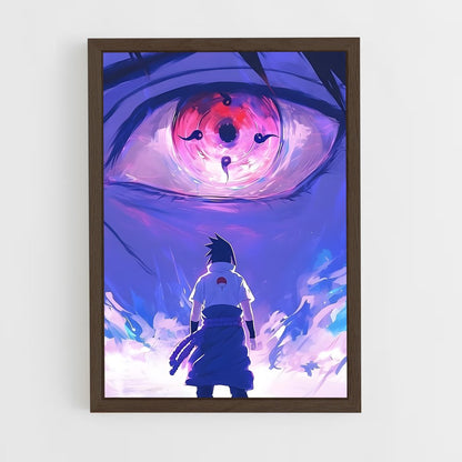 ap-sasuke uchiha-5 cadre Bois foncé