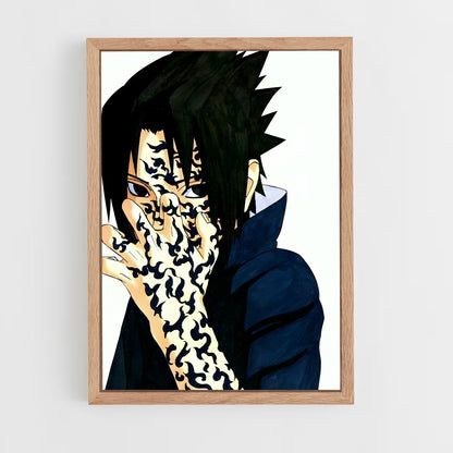 ap-sasuke uchiha-7 cadre Bois clair