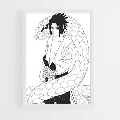 ap-sasuke uchiha-9 cadre Blanc
