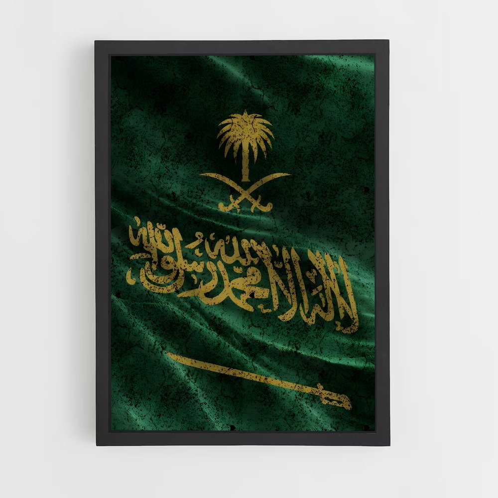 ap-saudi arabia flag-4 cadre Noir