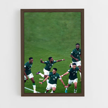 ap-saudi arabia national football team-2 cadre Bois foncé