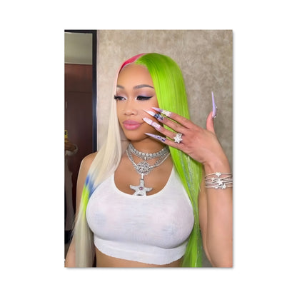 Poster Saweetie Vibe