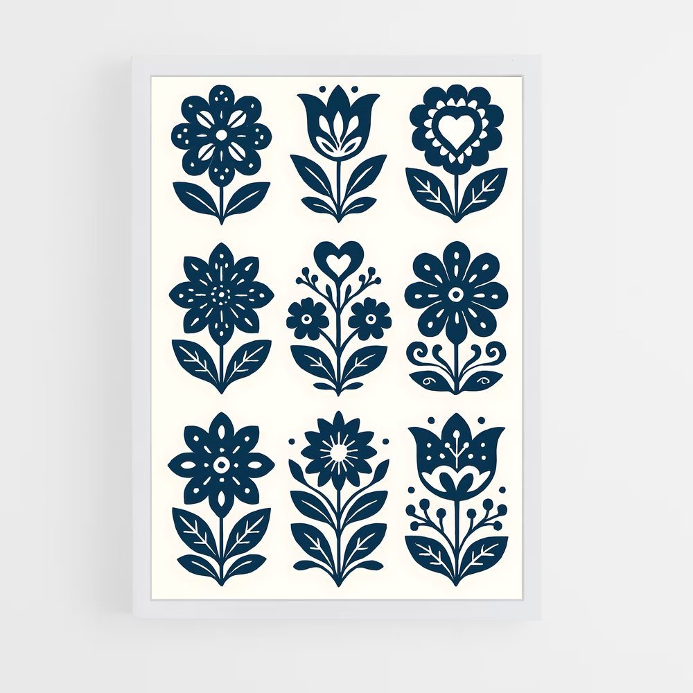 ap-scandinavian patterns-1 cadre Blanc