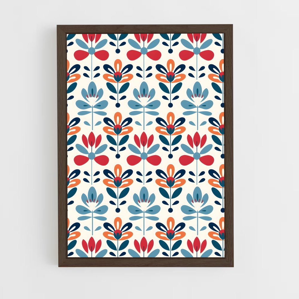 ap-scandinavian patterns-2 cadre Bois foncé