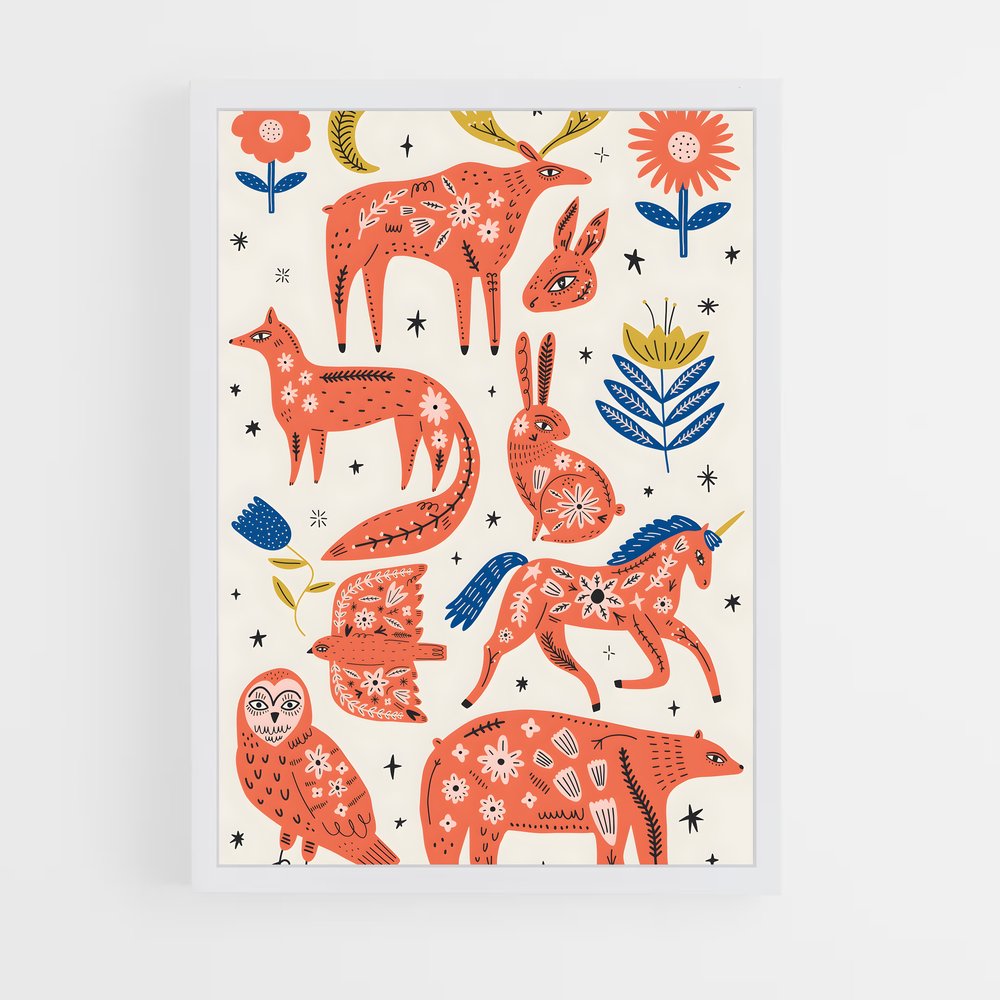 ap-scandinavian patterns-3 cadre Blanc