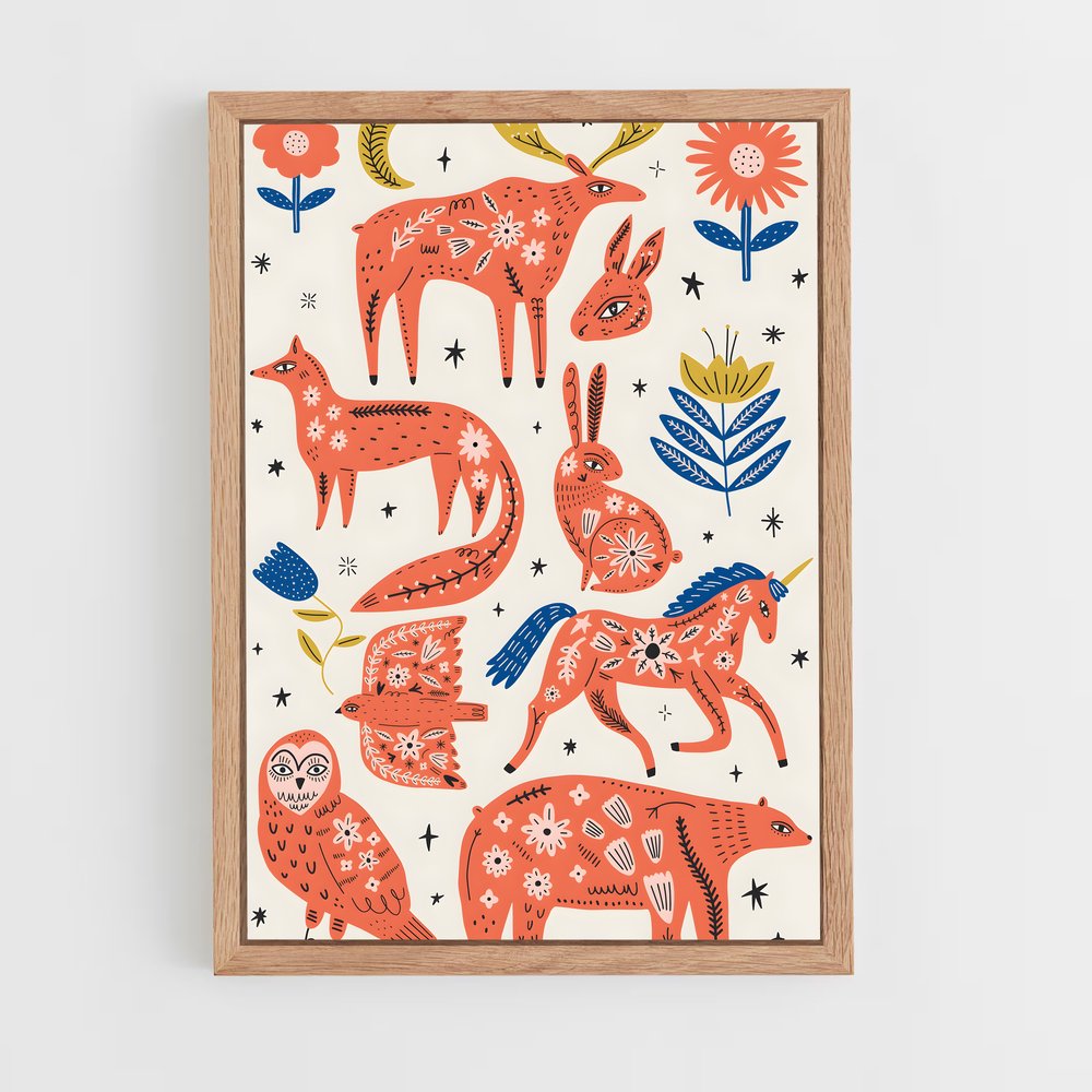 ap-scandinavian patterns-3 cadre Bois clair